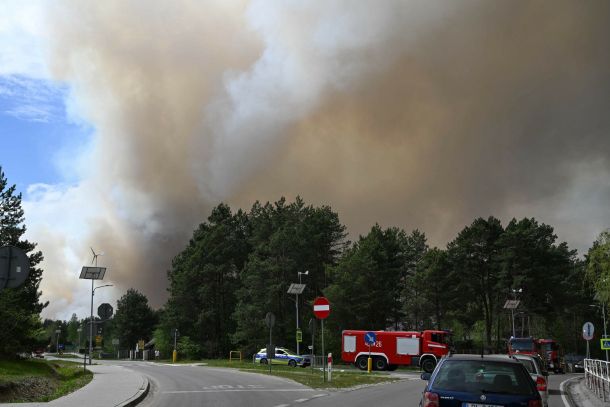 Pożar w Puszczy Solskiej