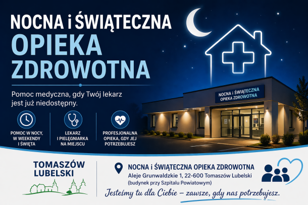 Plakat Nocna i Świąteczna Opieka Zdrowotna